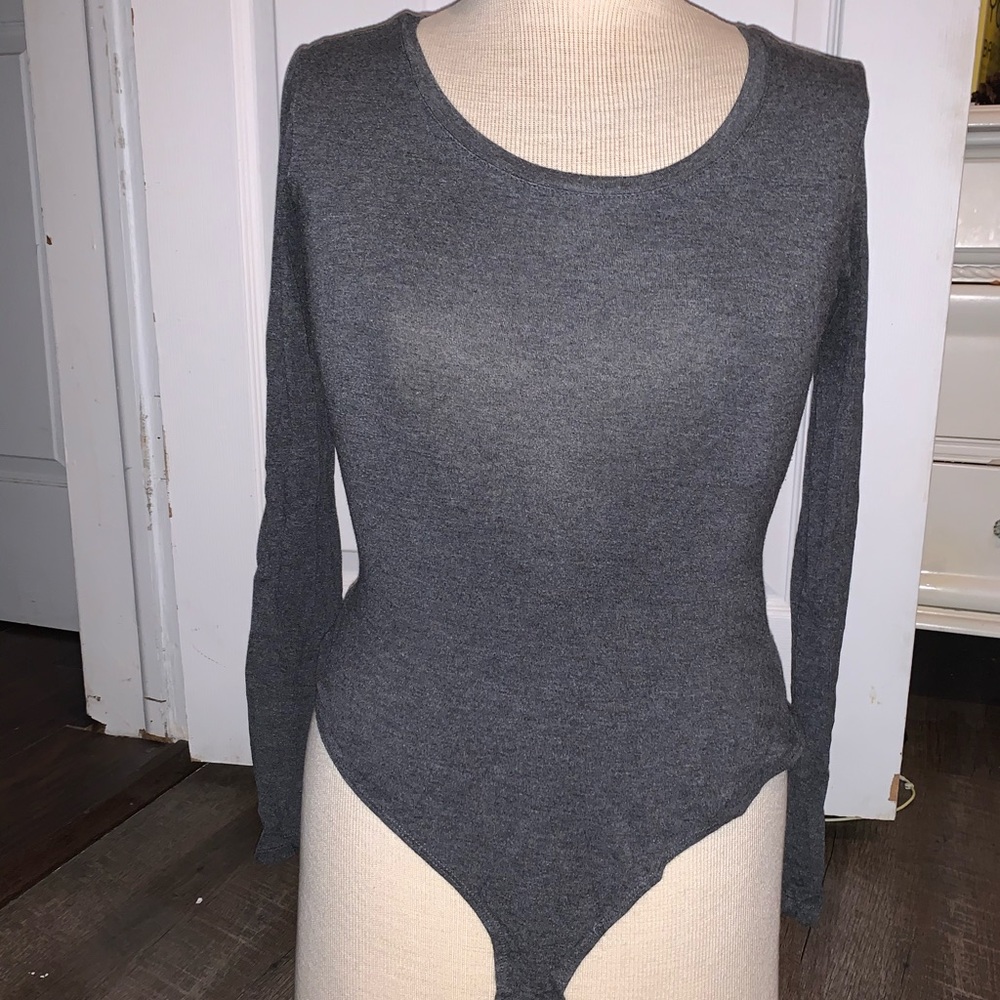 Forever 21 gray bodysuit